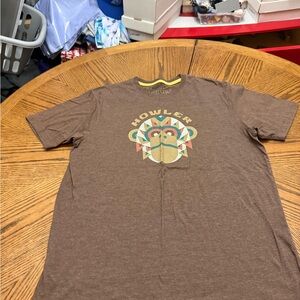 Howler Brothers Brown Short Sleeve Tee with Colorful Graphic